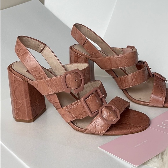 LOUIE et CIE slingback block heel sandal, sz 8.5 - Picture 4 of 14